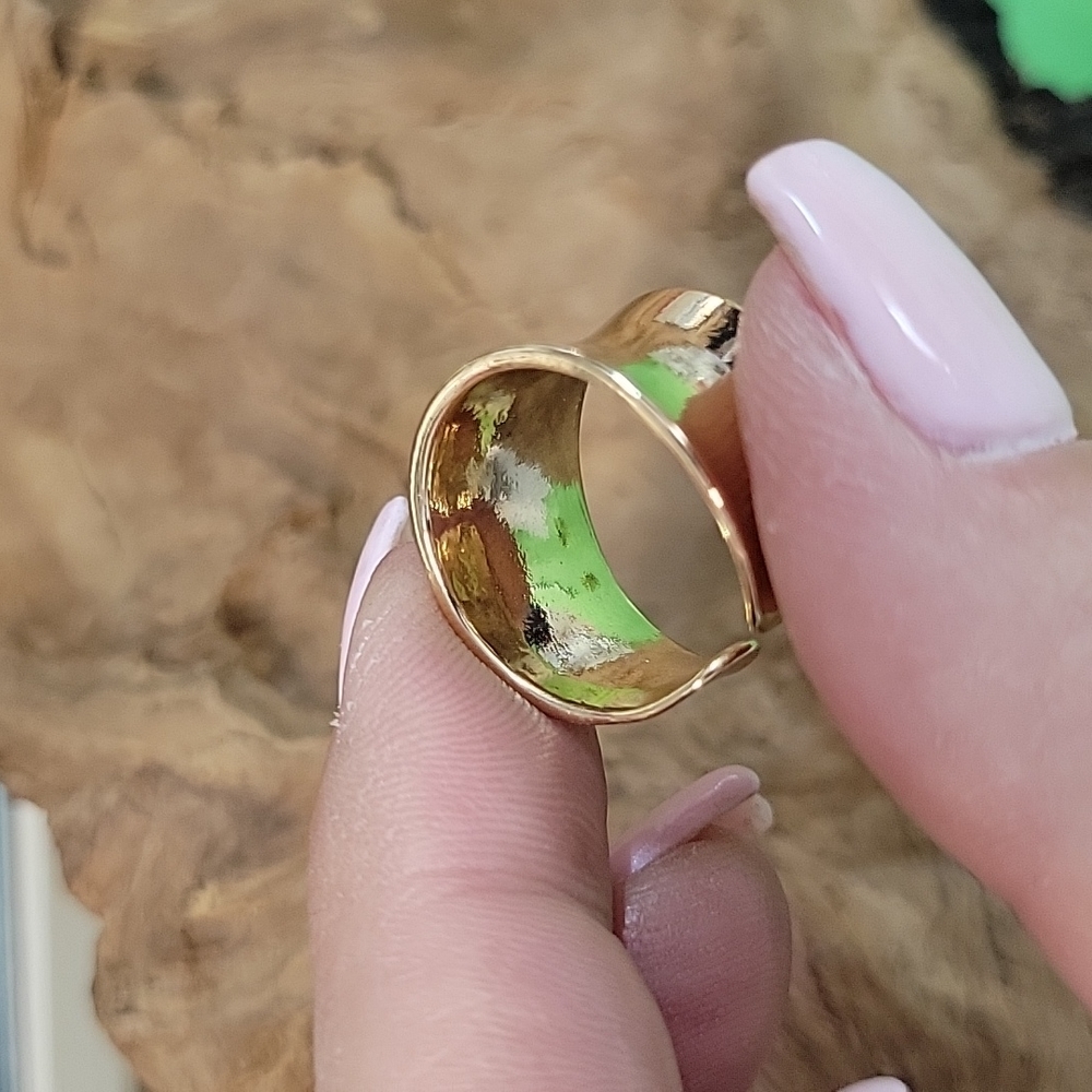 Wide Contour Band Cuff Ring - Picture 11 of 11